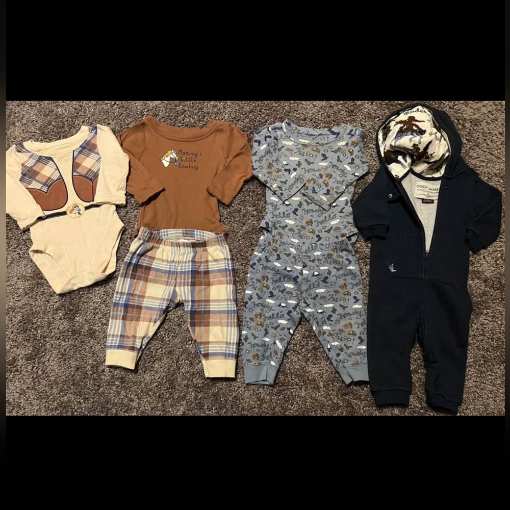 Boot Barn and Altard State Western Baby Clothing LOT 3-6m